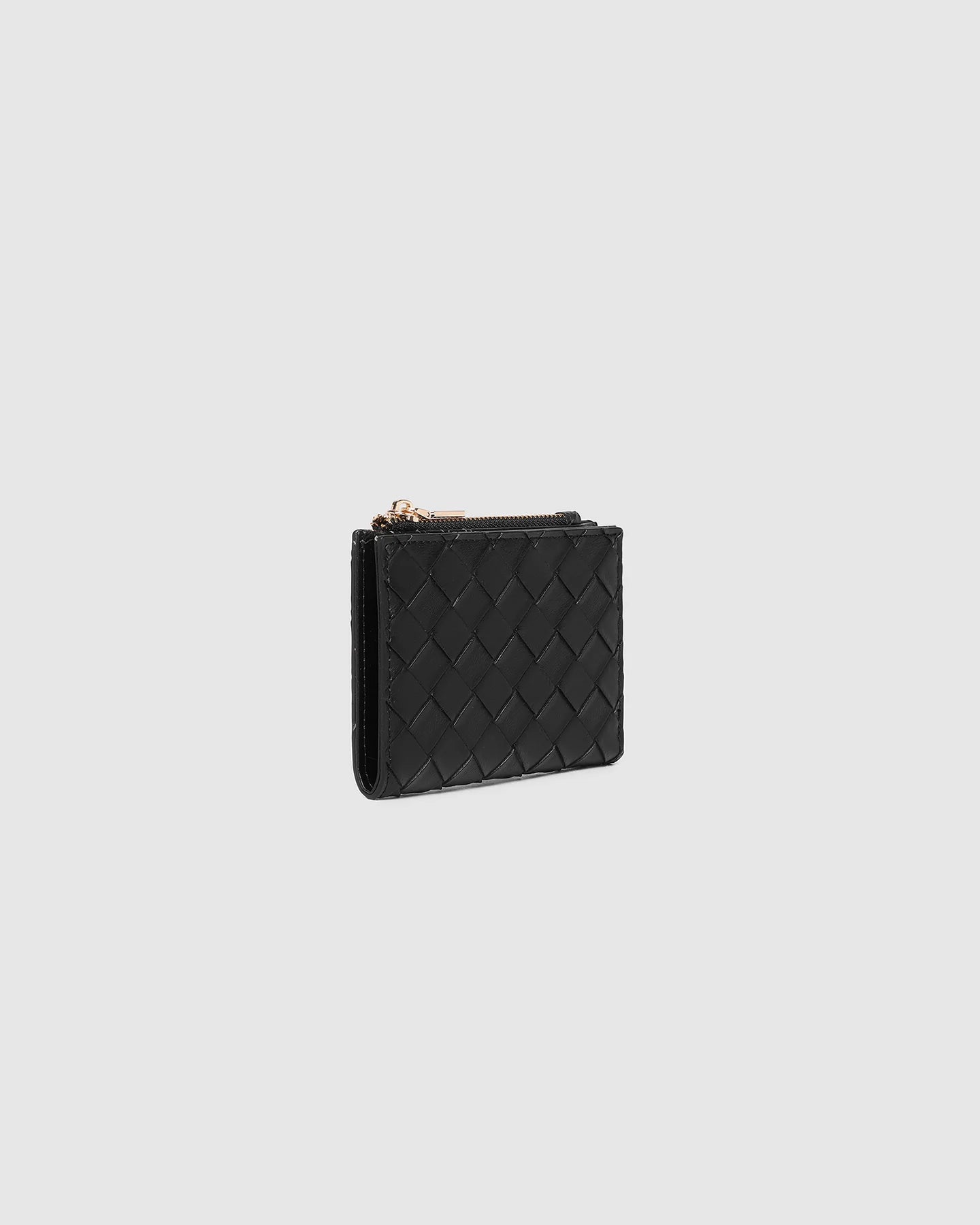 Collection of Louenhide Lily Woven Wallet - Black in a gallery layout