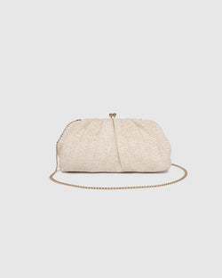 Collection of Louenhide Goldie Clutch - Raffia Vanilla in a gallery layout