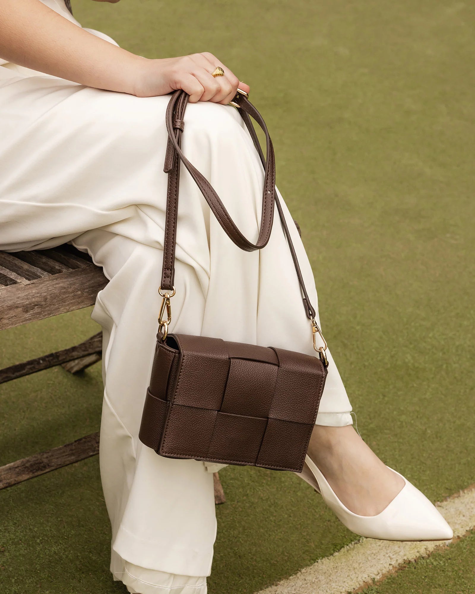 Collection of Louenhide Josephine Crossbody Bag - Chocolate in a gallery layout