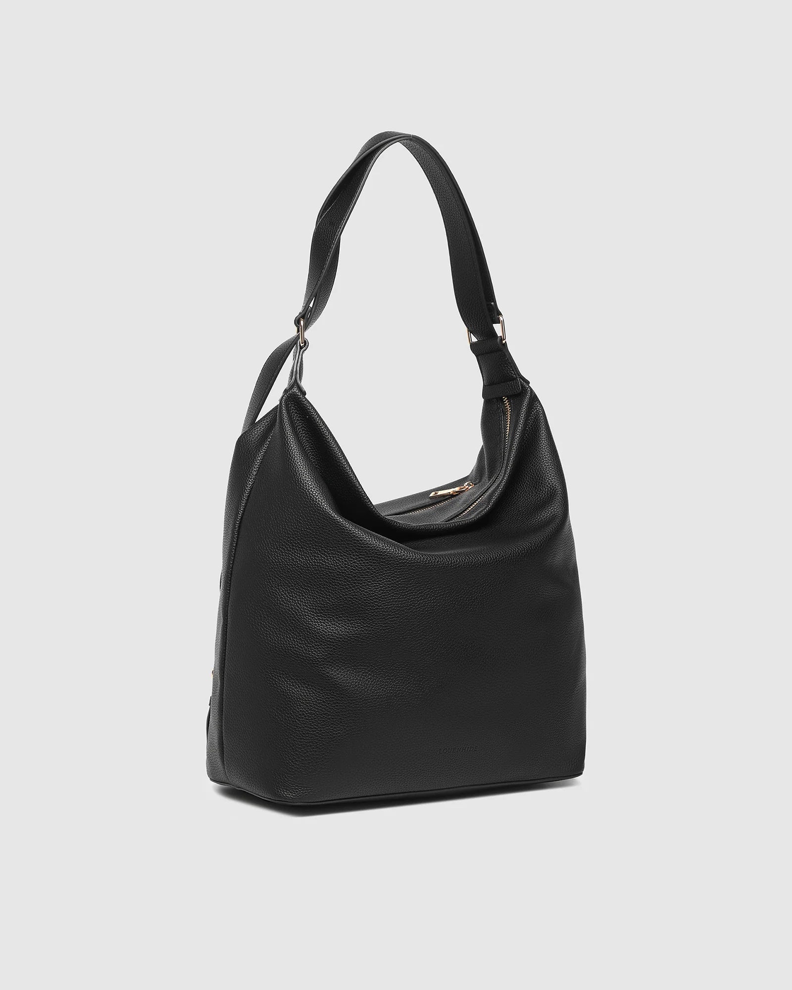 Image of Louenhide black handbag on a light gray background