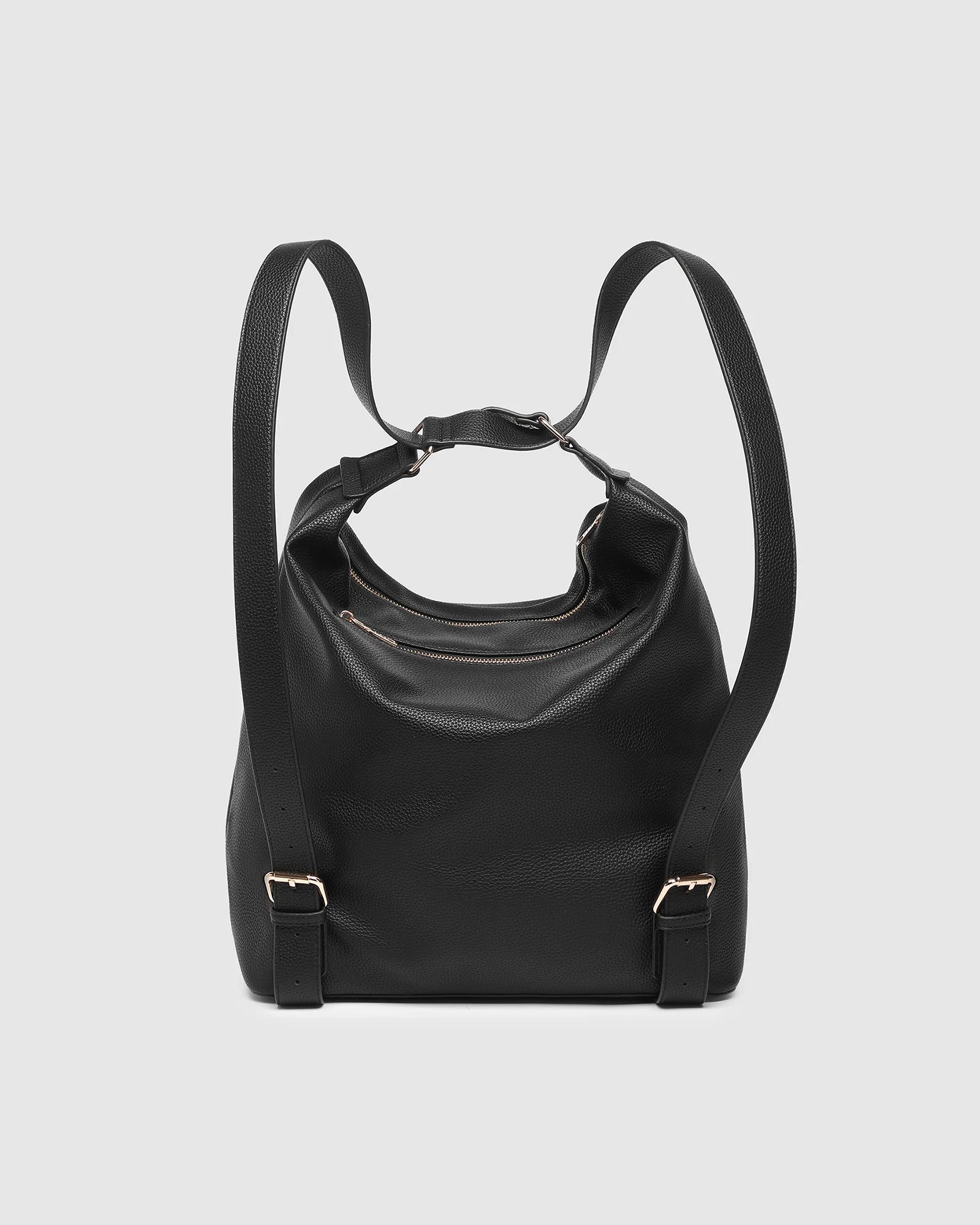 Image of Louenhide black backpack on a light gray background