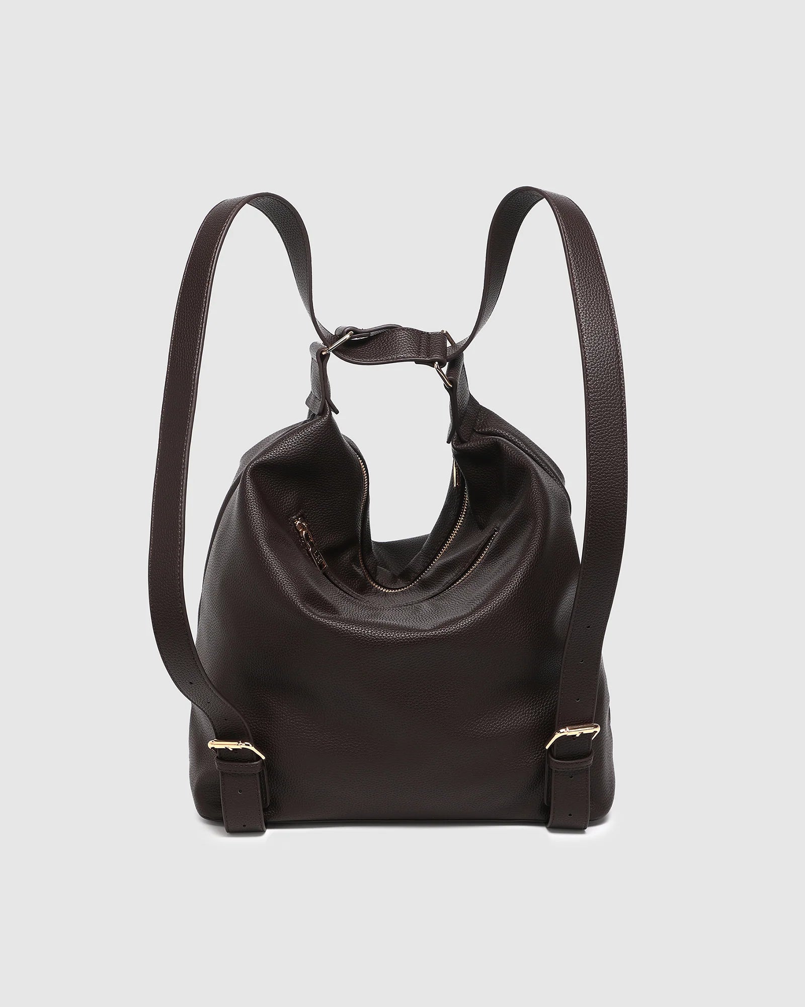 Image of Louenhide brown backpack on a light gray background