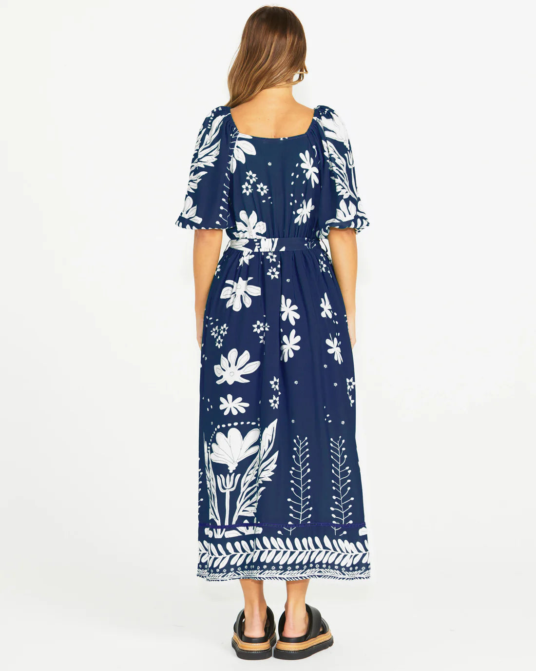 Collection of Sass Lyndel Dress - Navy Floral in a gallery layout