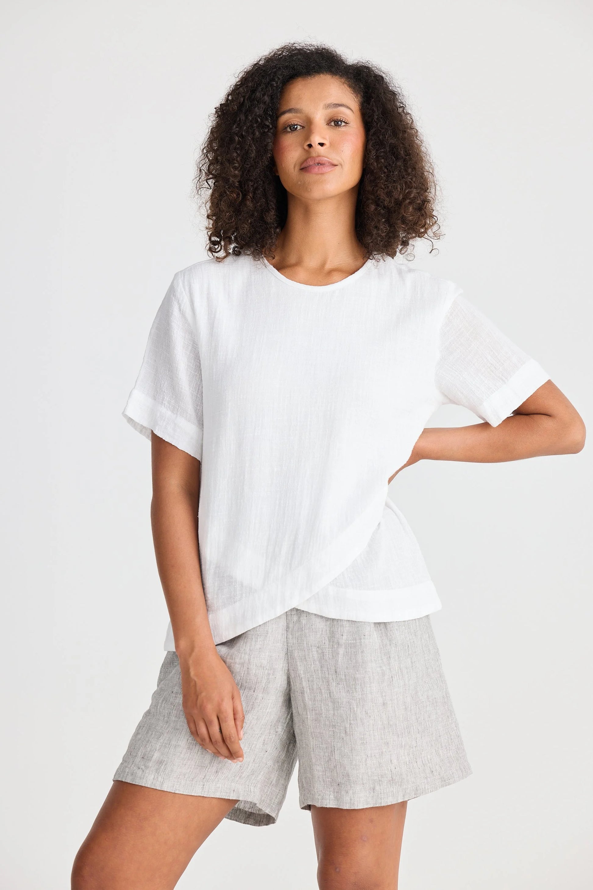 The Shanty Corporation Jada Tee - White