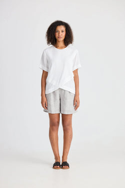 Collection of The Shanty Corporation Jada Tee - White in a gallery layout