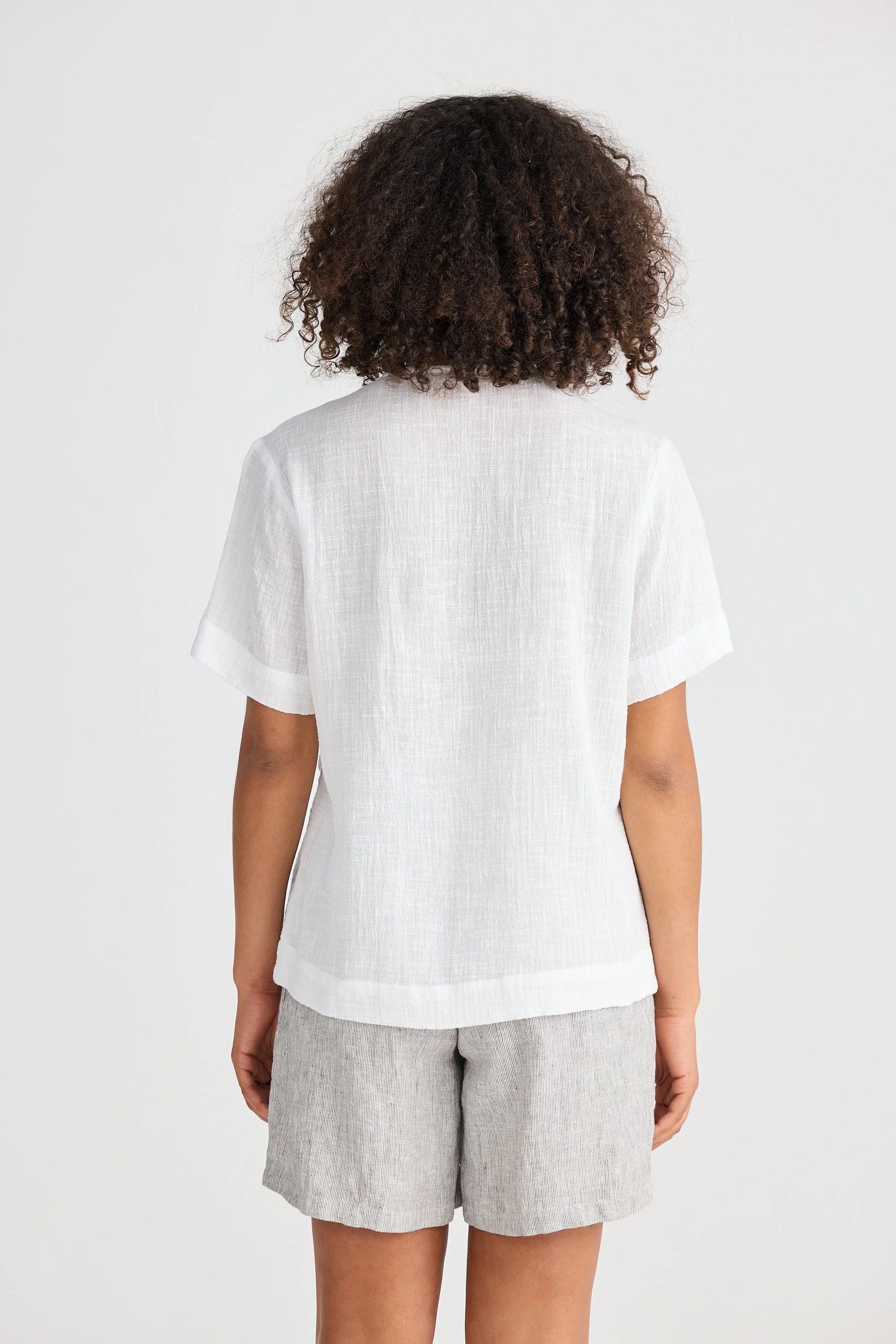 Collection of The Shanty Corporation Jada Tee - White in a gallery layout