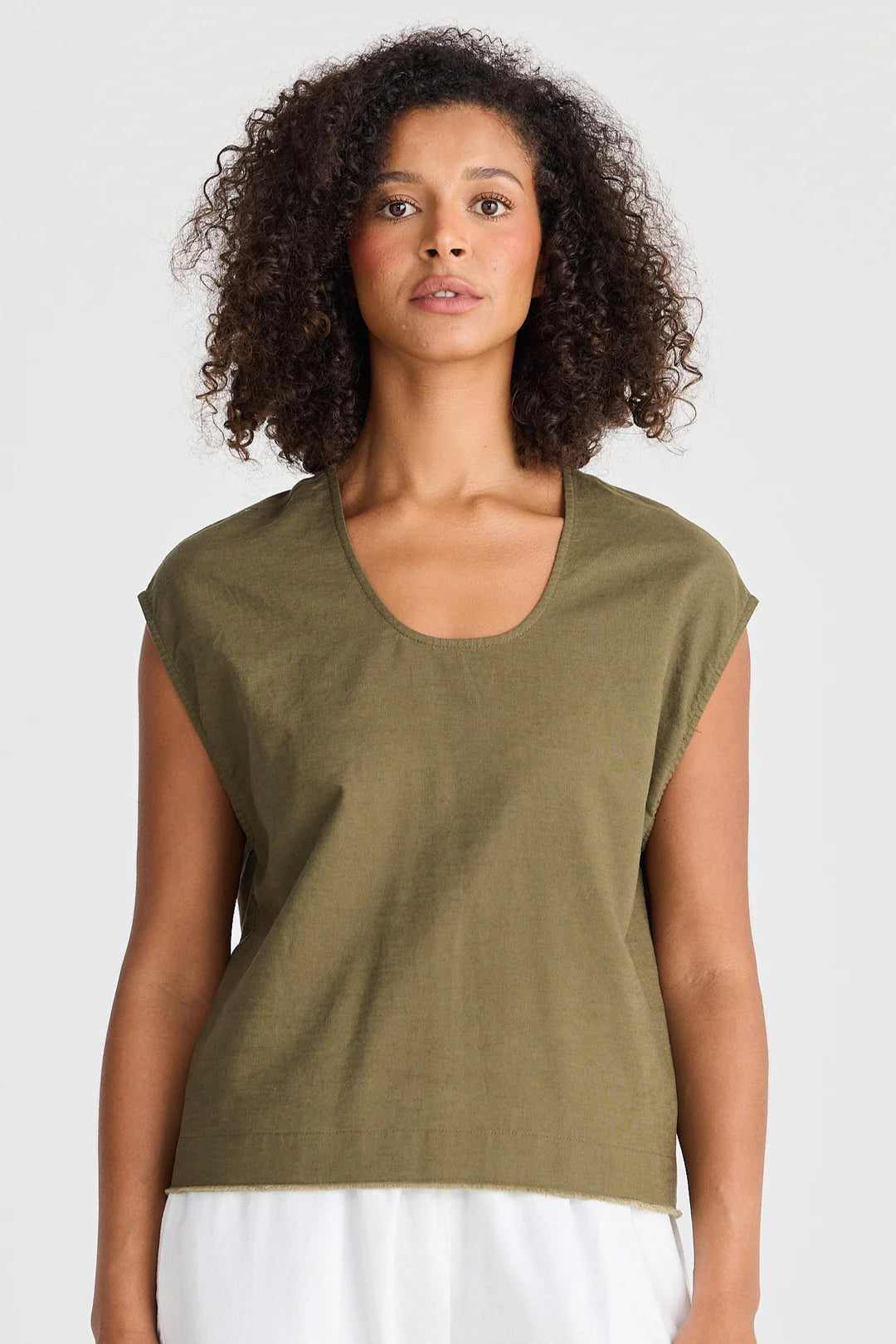 Image of The Shanty Corporation Pisa Top - Khaki