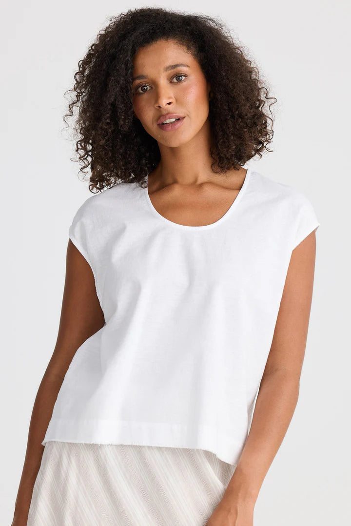 Image of The Shanty Corporation Pisa Top - White