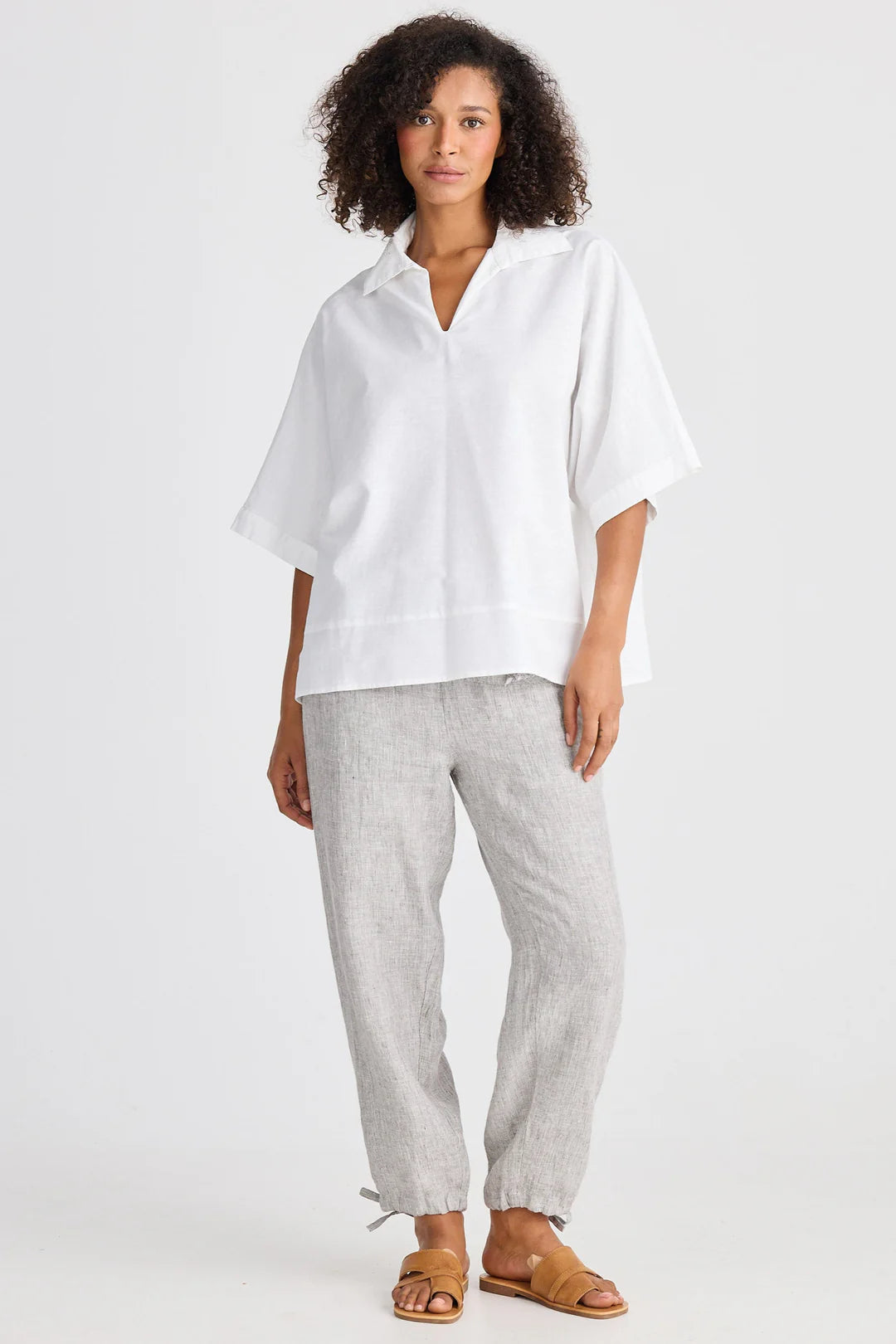 Collection of The Shanty Corporation Wander Top - White in a gallery layout