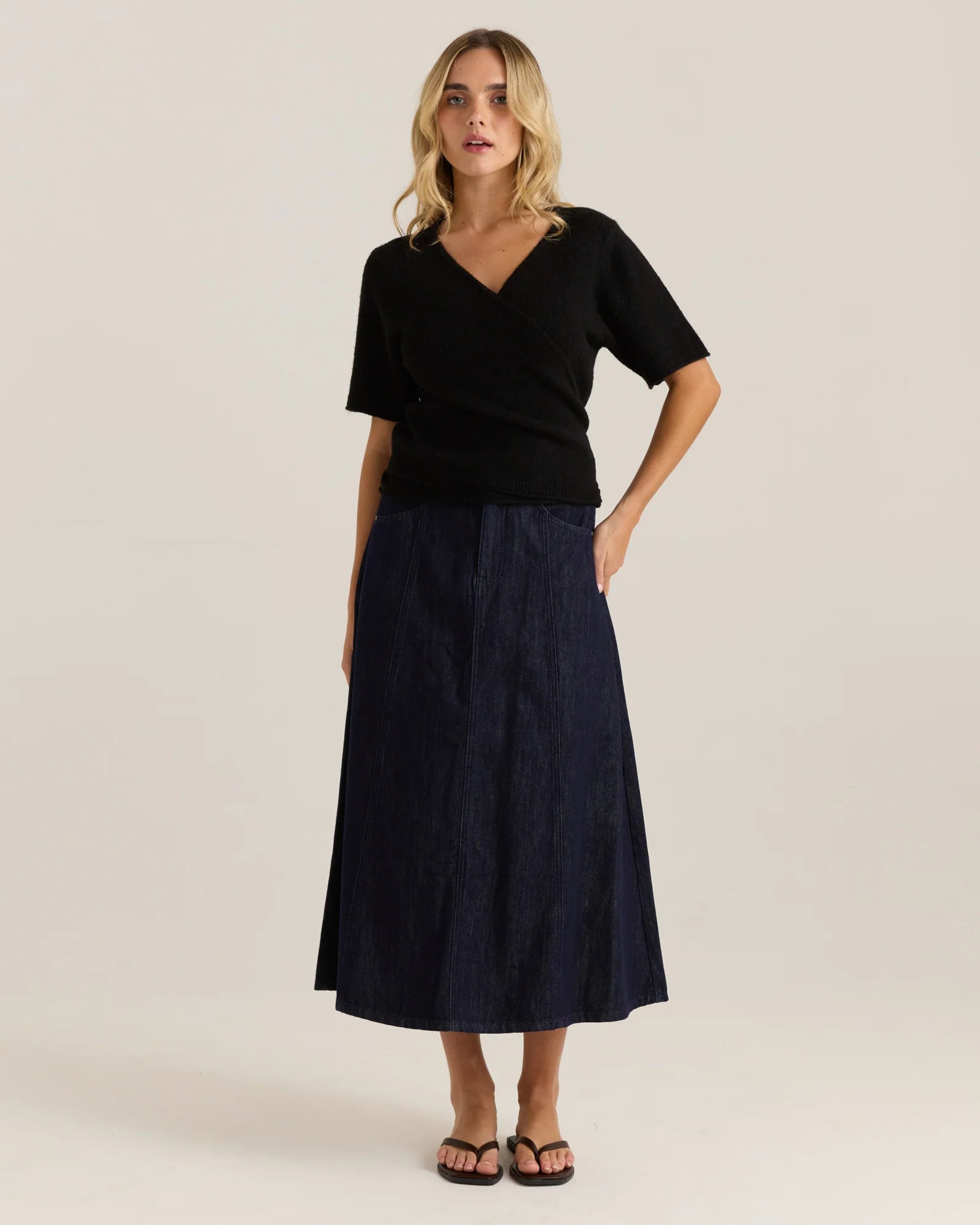 Collection of Sass Casey Cardi - Black in a gallery layout