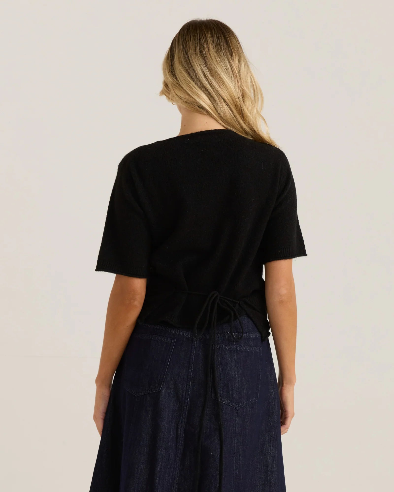 Collection of Sass Casey Cardi - Black in a gallery layout