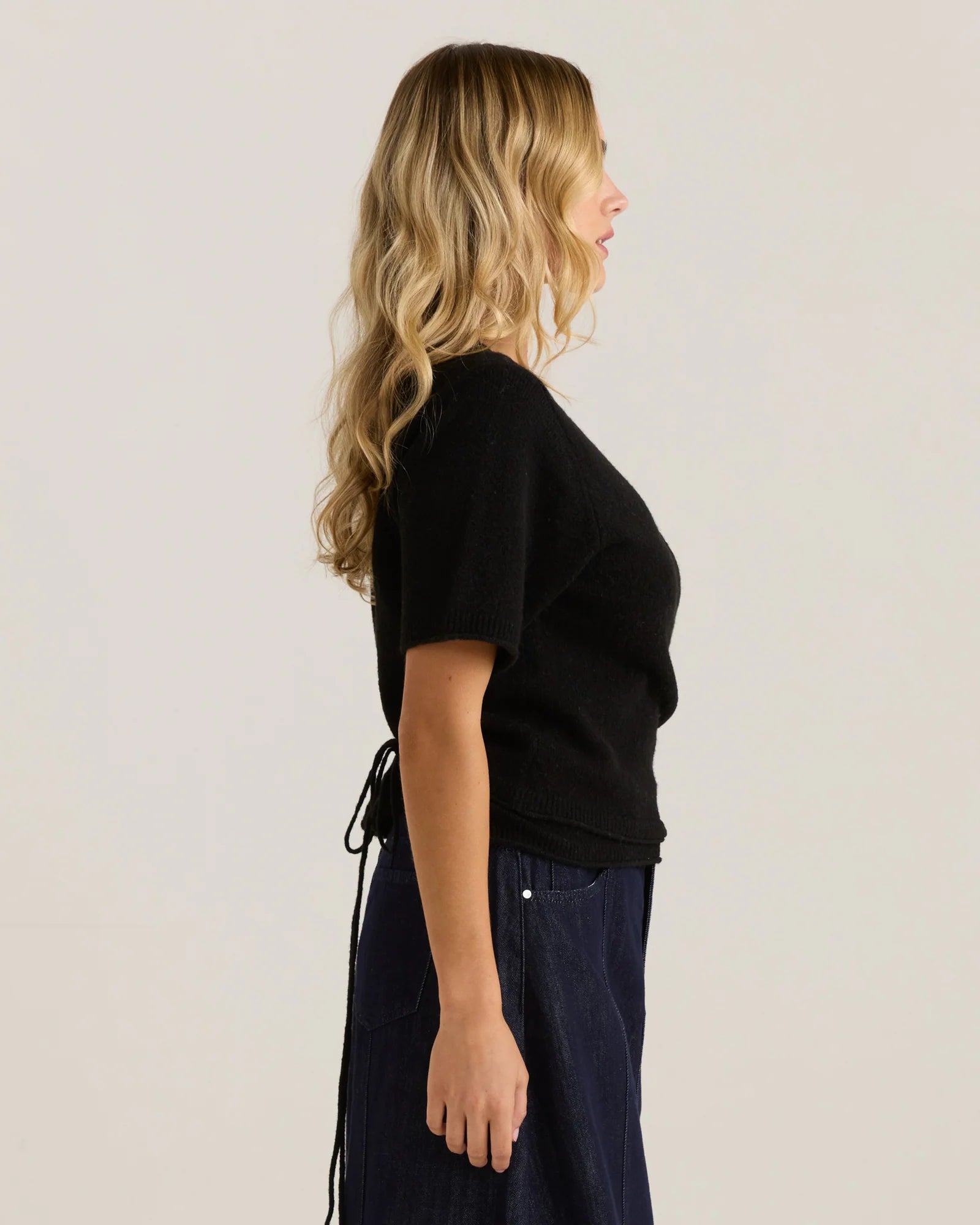 Collection of Sass Casey Cardi - Black in a gallery layout