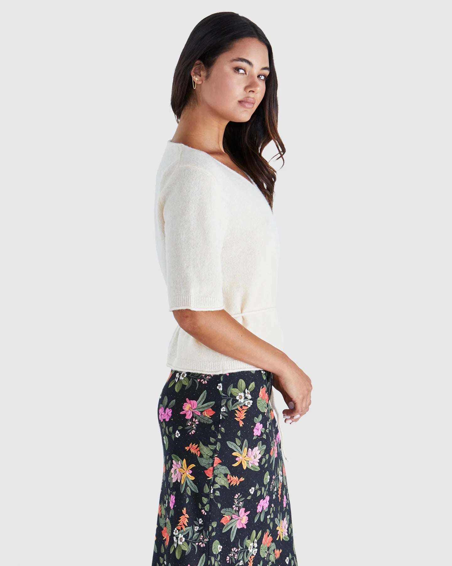 Collection of Sass Casey Cardi - Cream in a gallery layout