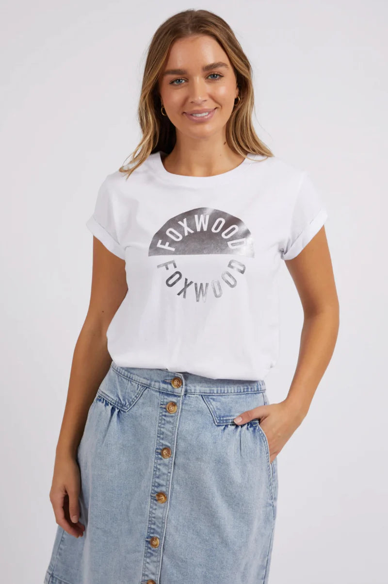 Foxwood Outline Tee - White