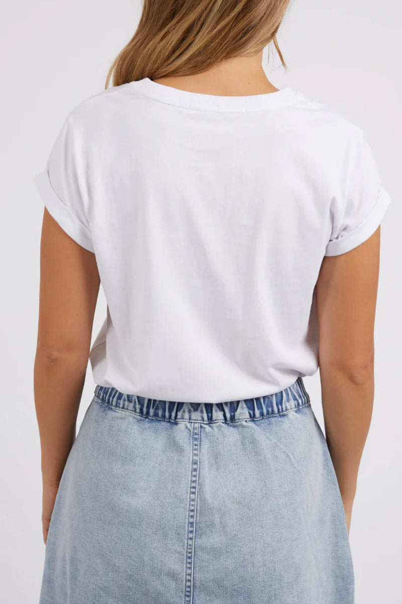 Collection of Foxwood Outline Tee - White in a gallery layout