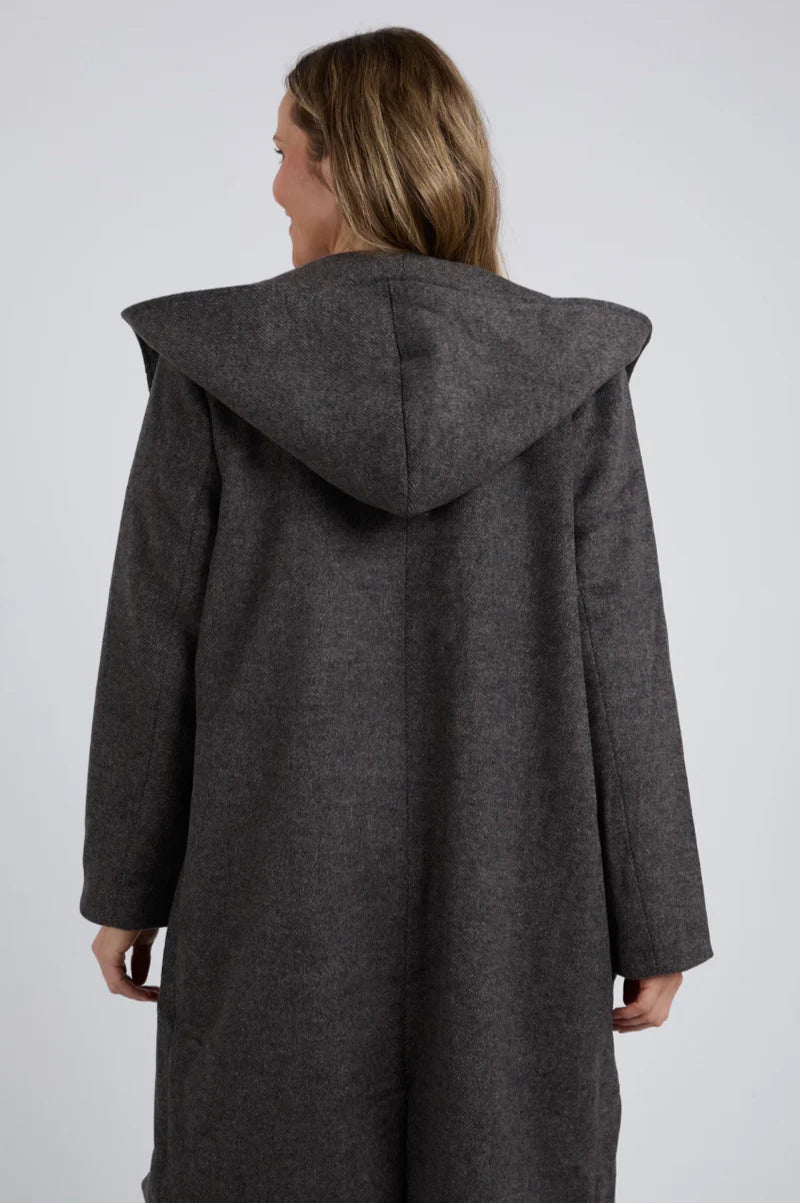 Collection of Elm Jordan Coat - Charcoal Marle in a gallery layout