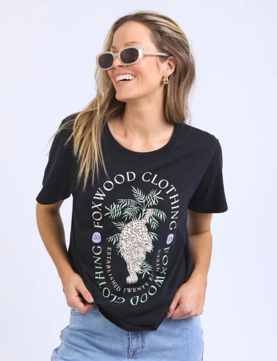 Foxwood Twenty-Eighteen Tee - Washed Black