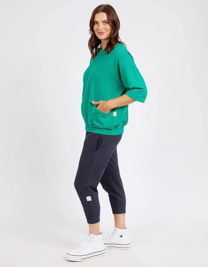 Elm Fundamental Mazie Sweat - Goodness Green