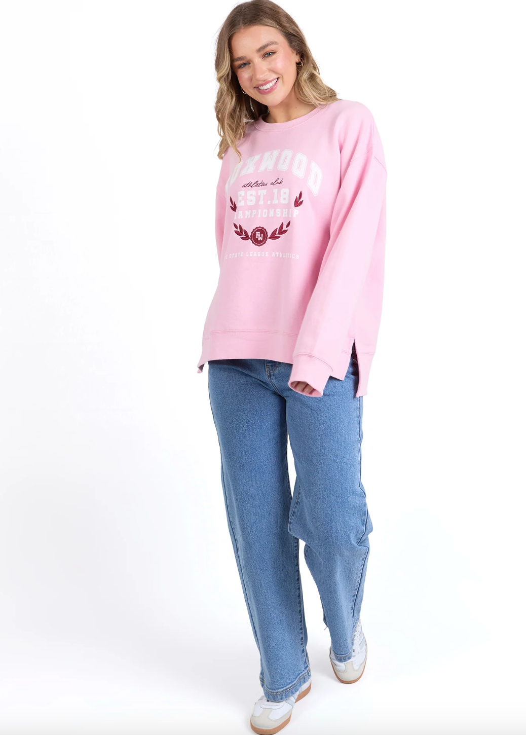 Collection of Foxwood Championship Crew - Rose Pink in a gallery layout