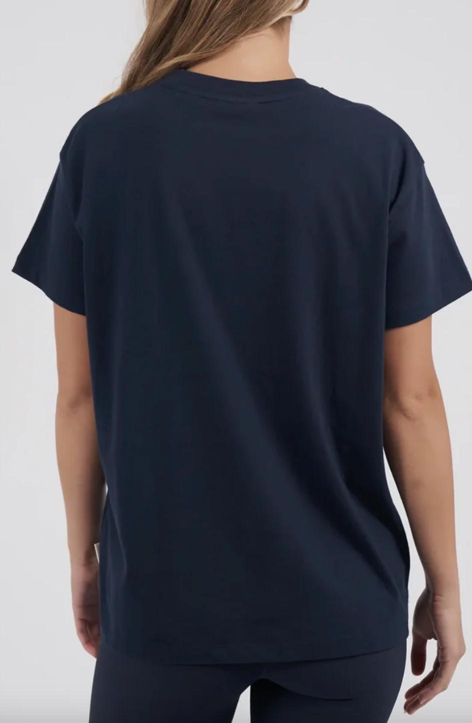 Collection of Foxwood Leisurefit Embroidery Tee - Navy in a gallery layout