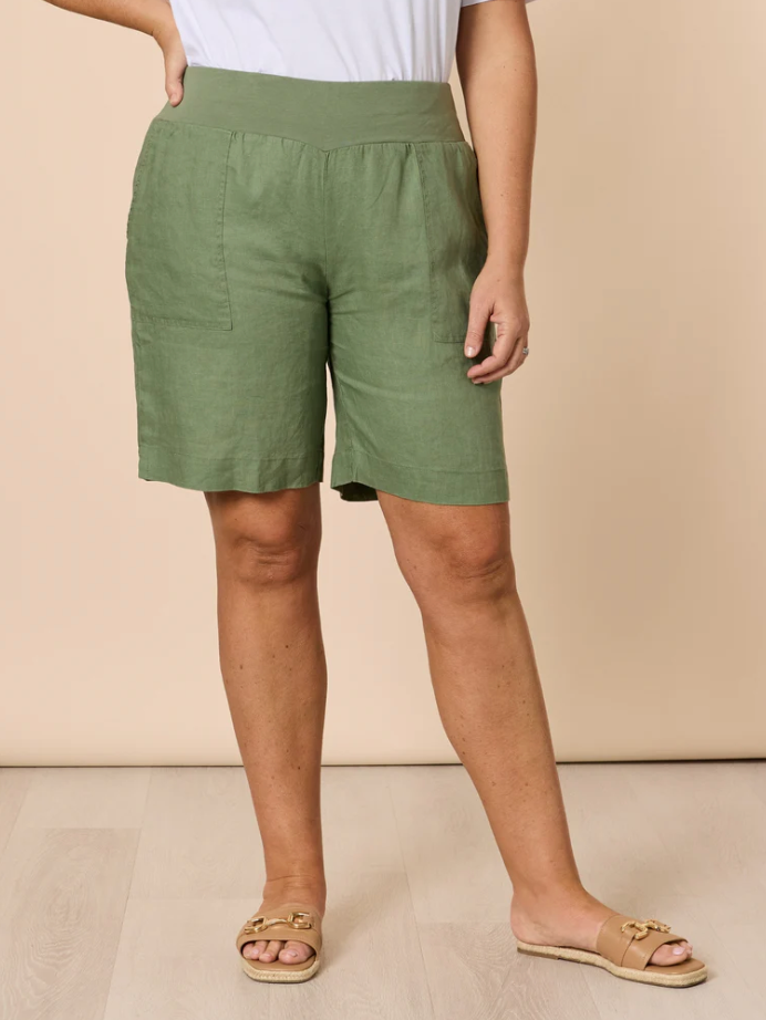 Gordon Smith Jordan Linen Short - Khaki