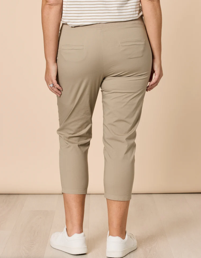 Collection of Threadz Santorini Cotton Pant - Natural in a gallery layout