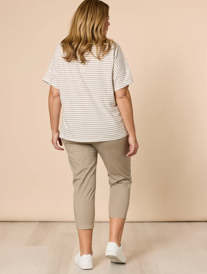 Collection of Threadz Santorini Cotton Pant - Natural in a gallery layout