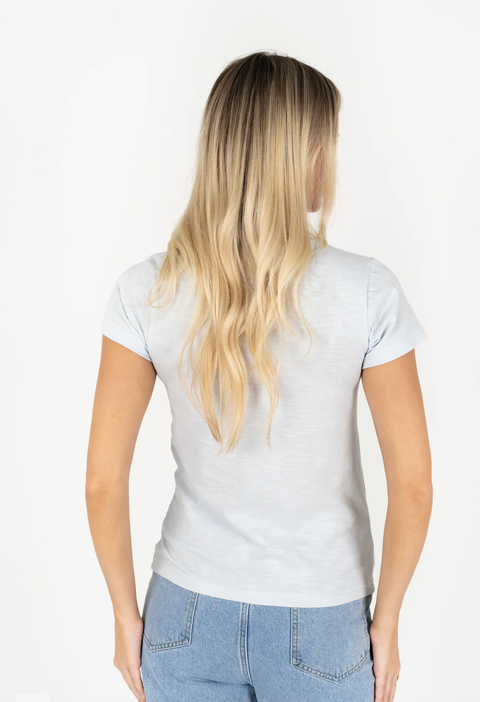 Collection of Humidity Lifestyle Bene Tee - Ice Blue in a gallery layout