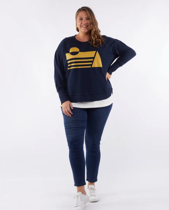 Image of Elm Lifestyle Volley Crew - Navy