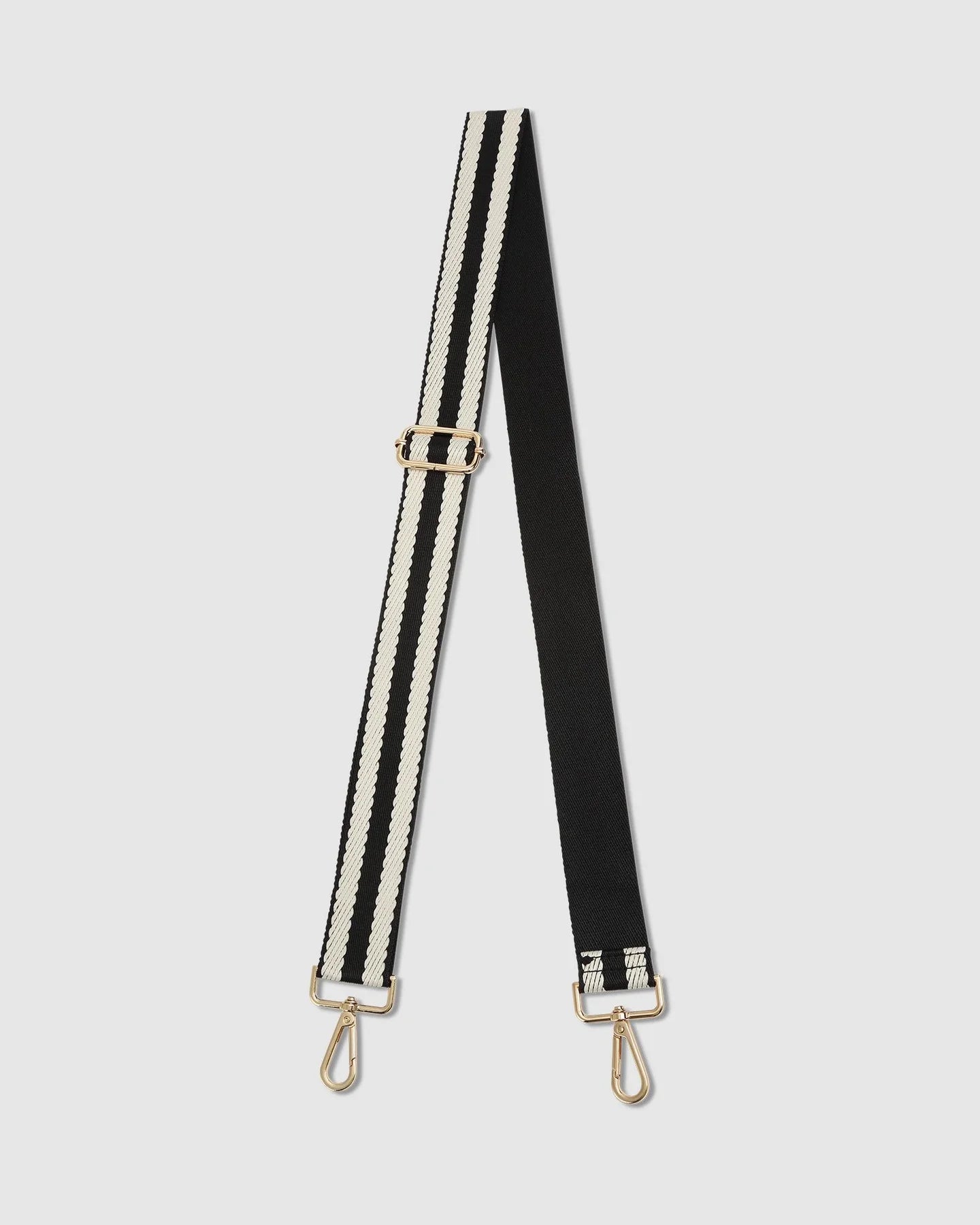 Louenhide Stripe Webbing Bag Strap - Black