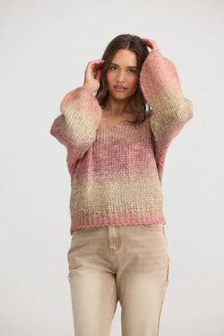 Collection of Talisman Lottie Knit - Berry Ombre in a gallery layout