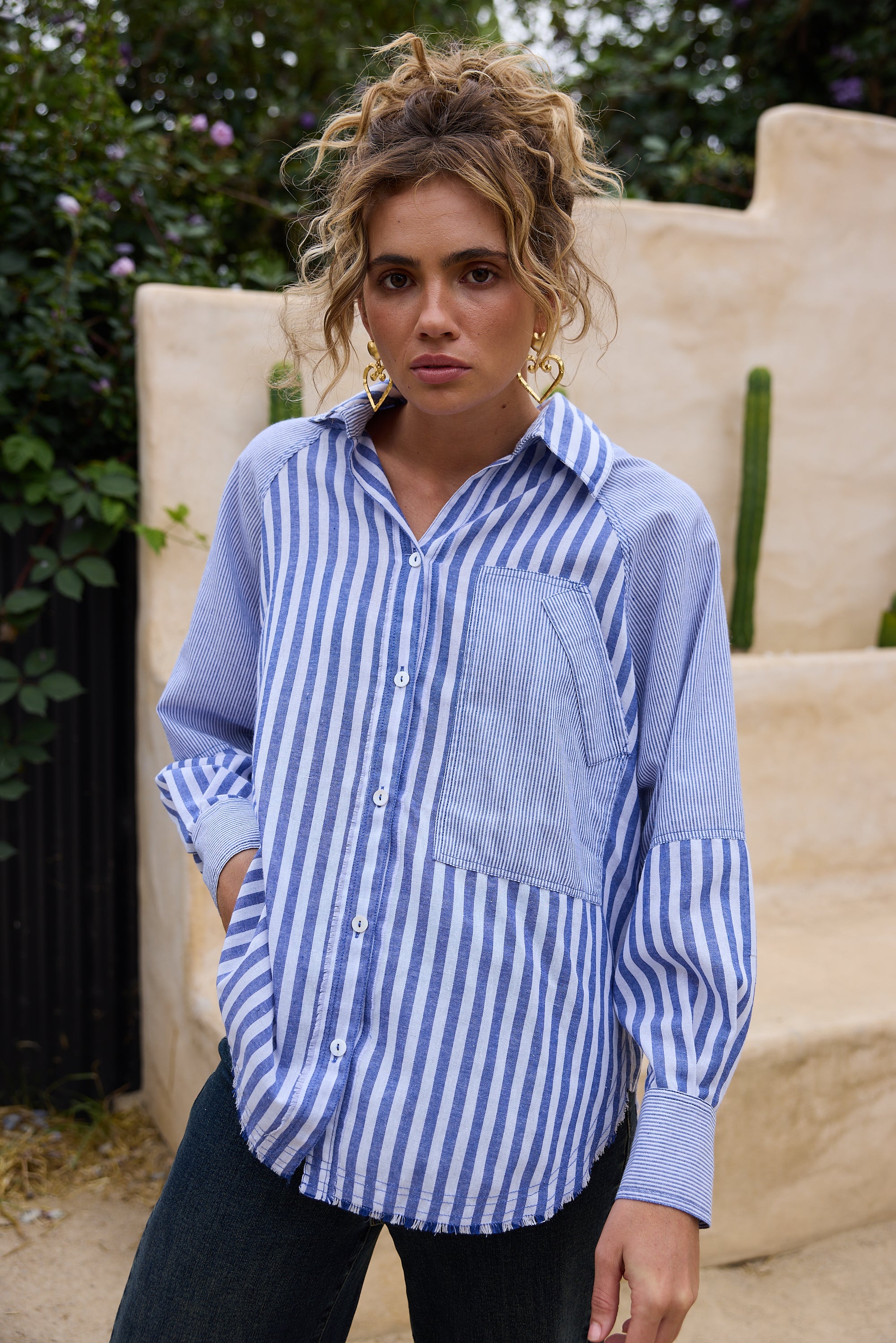 Collection of Talisman Yellowstone Shirt - Blue Stripe in a gallery layout