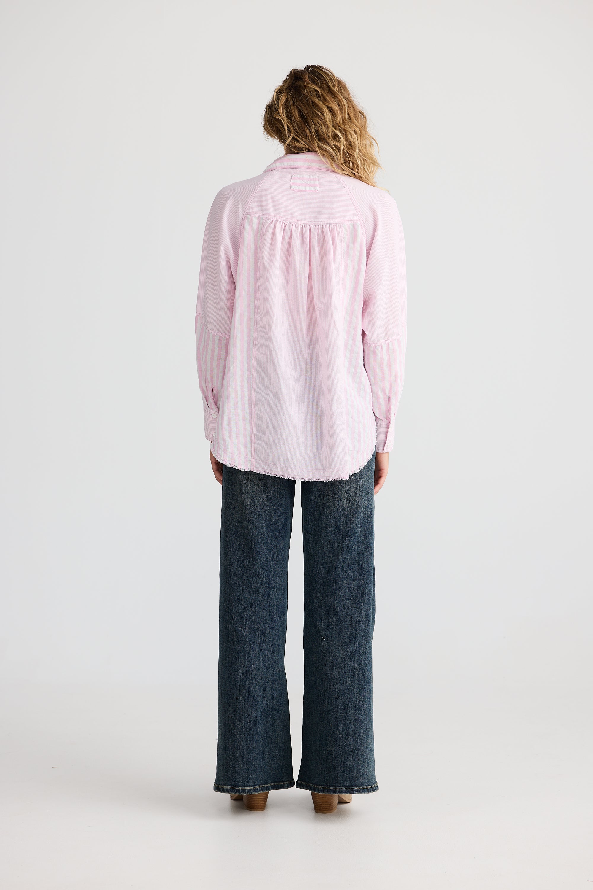 Collection of Talisman Yellowstone Shirt - Pink Stripe in a gallery layout