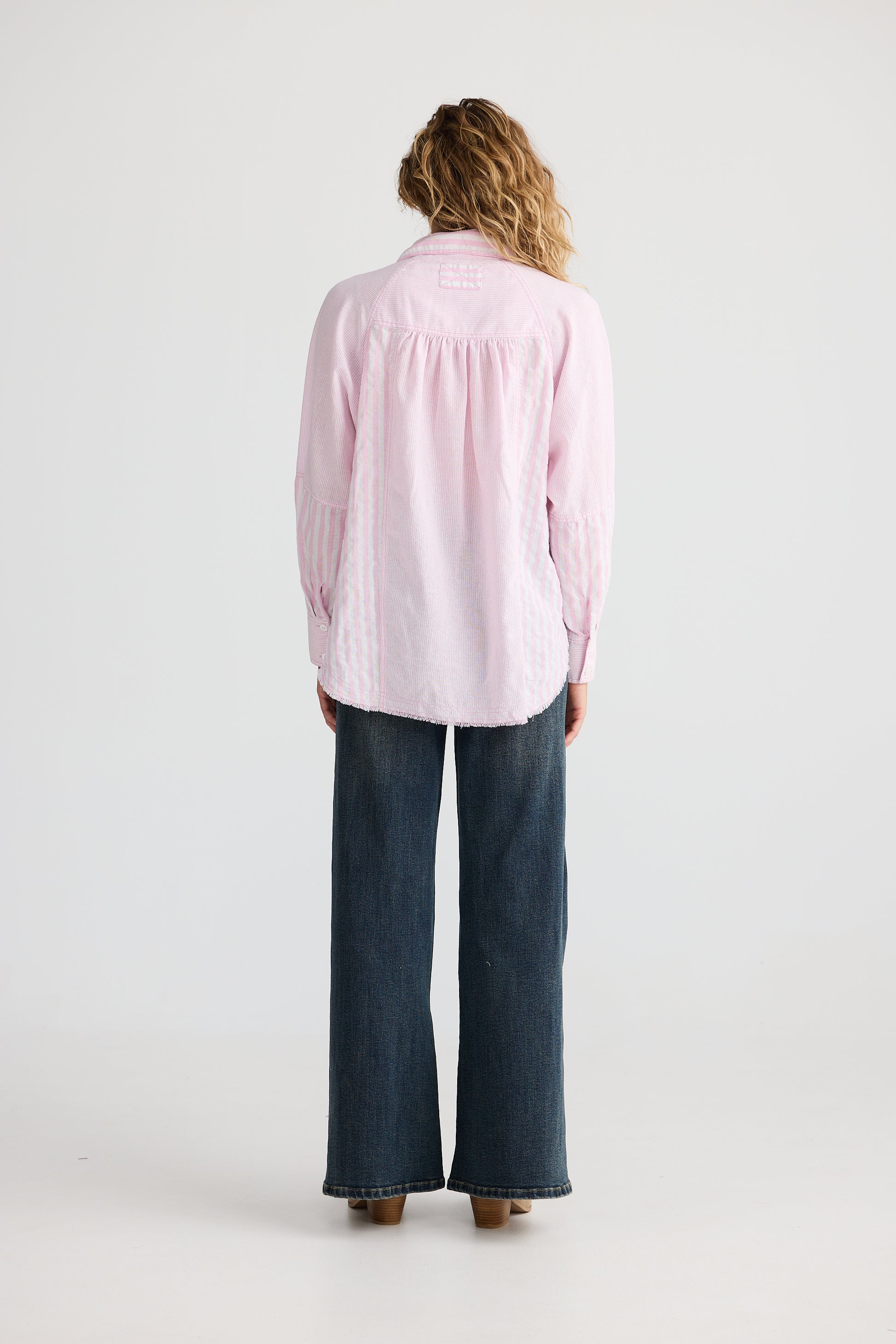 Talisman Yellowstone Shirt - Pink Stripe