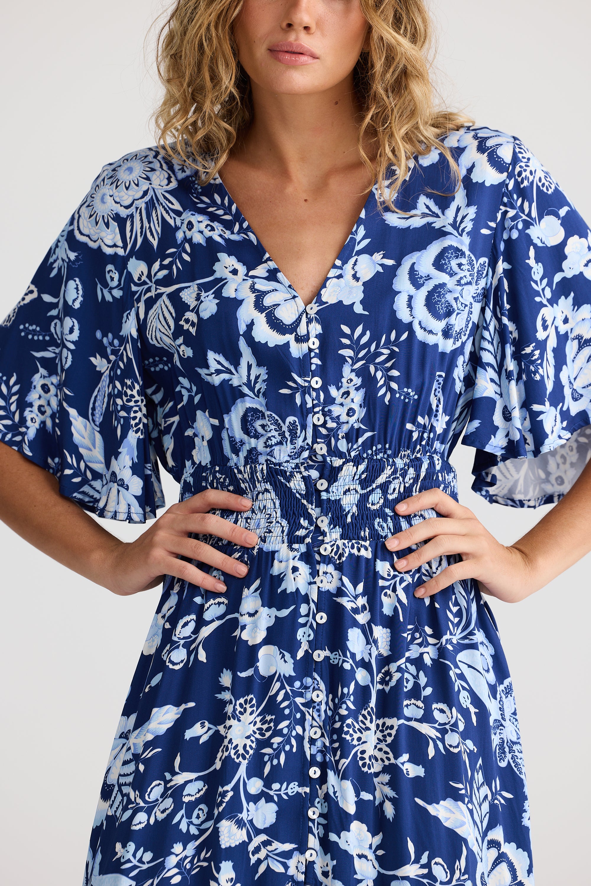 Collection of Talisman Harlow Dress - Celestial Blue in a gallery layout