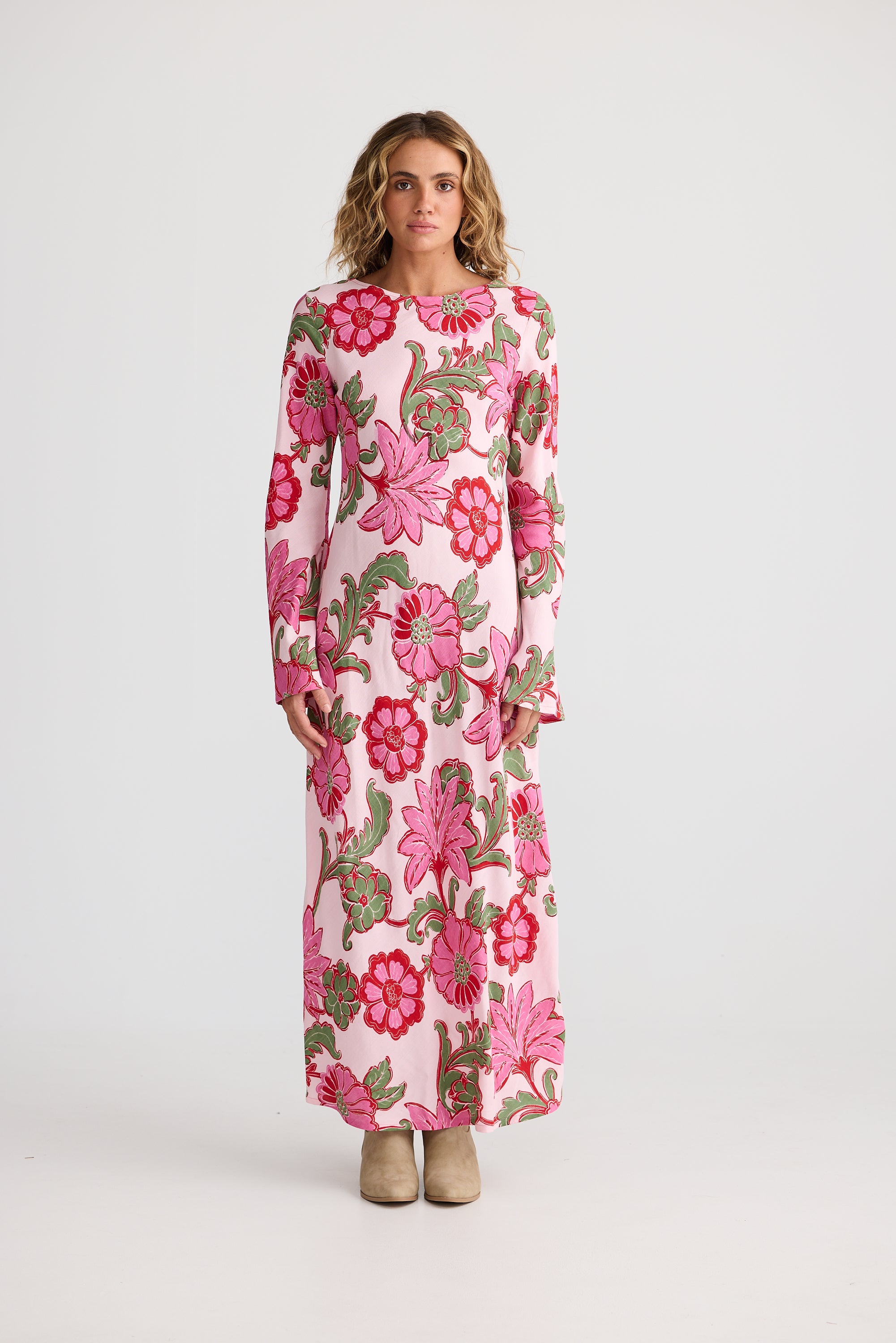 Collection of Talisman Stadust Maxi Dress - Pink Ibiza in a gallery layout