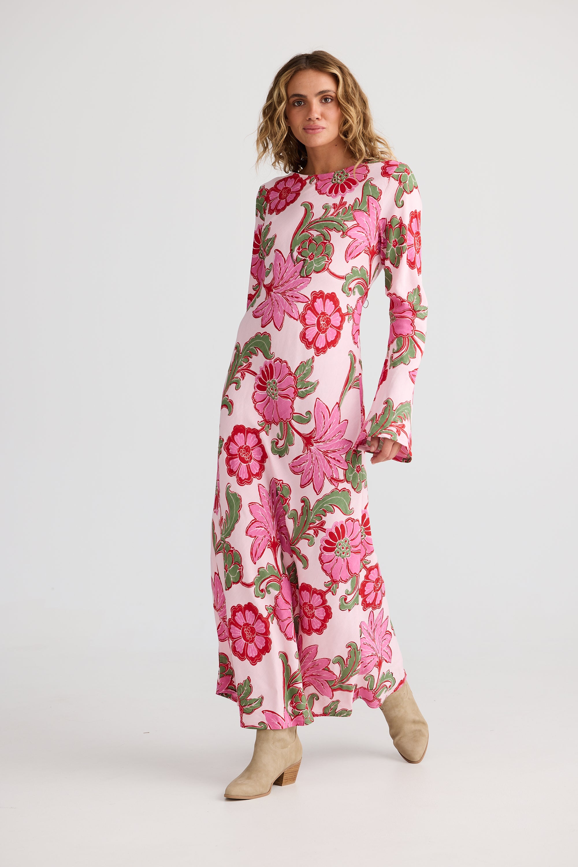 Collection of Talisman Stadust Maxi Dress - Pink Ibiza in a gallery layout