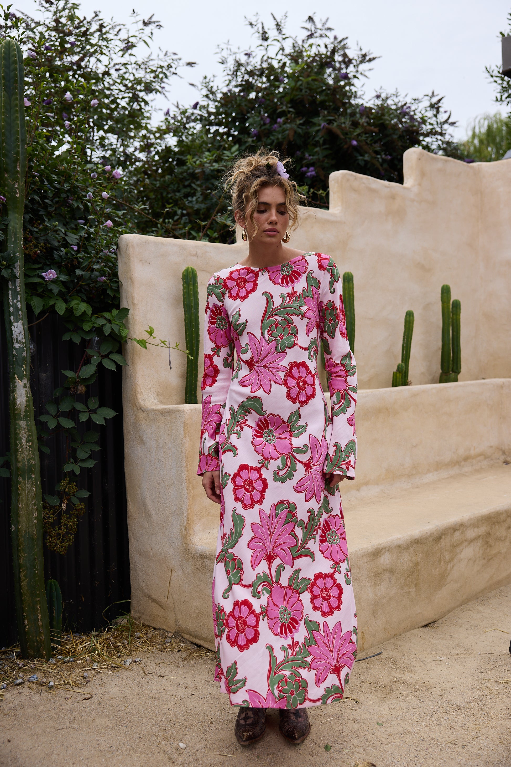 Talisman Stadust Maxi Dress - Pink Ibiza
