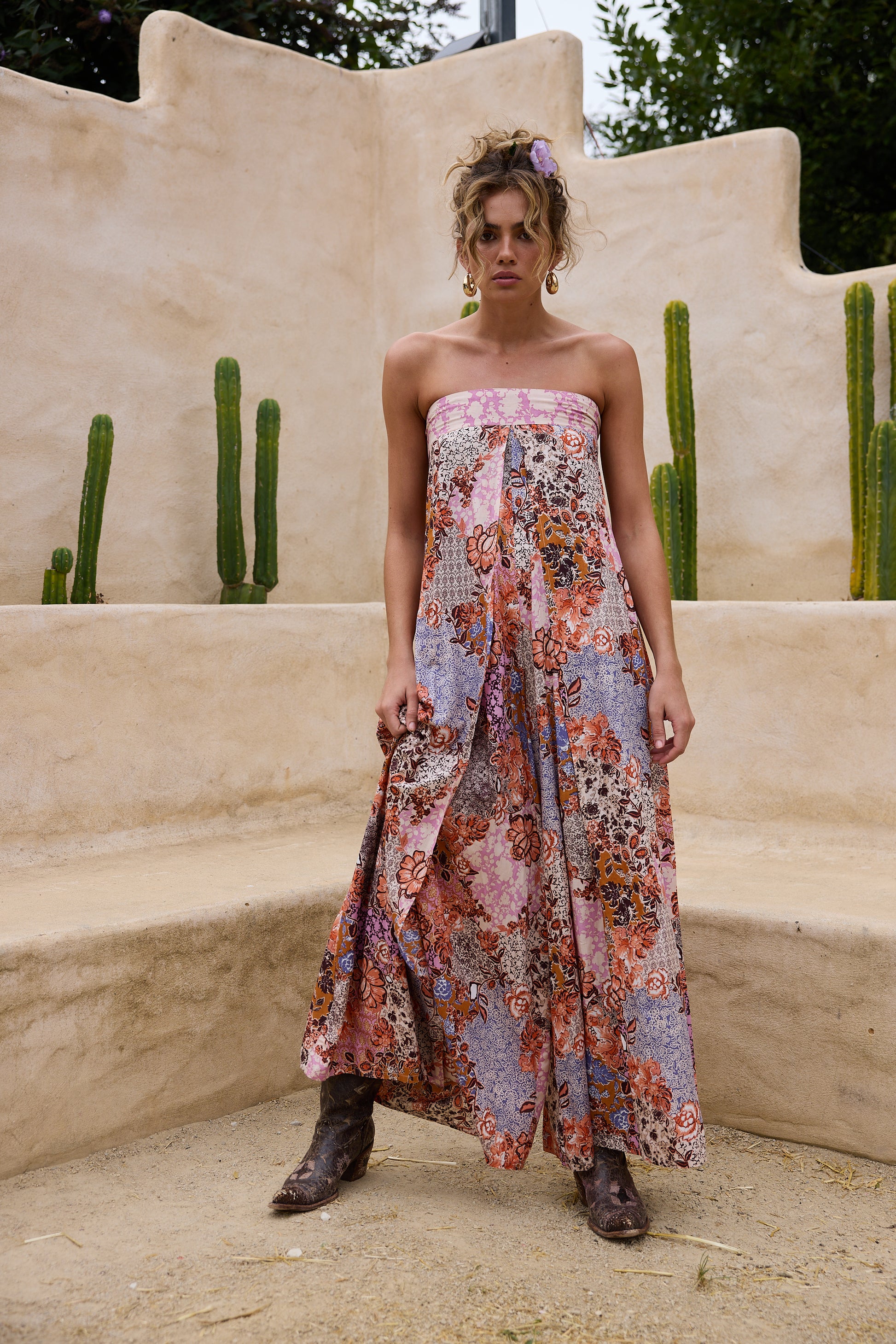 Talisman Lucky Charm Jumpsuit - Dream Weaver W Meadow Muse