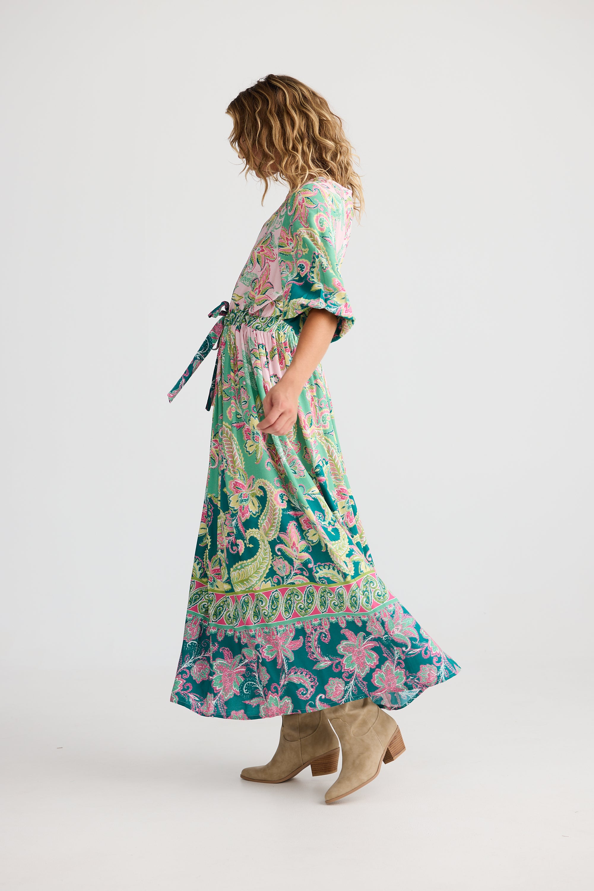 Collection of Talisman Isabella Maxi Dress - Paisley Dream in a gallery layout
