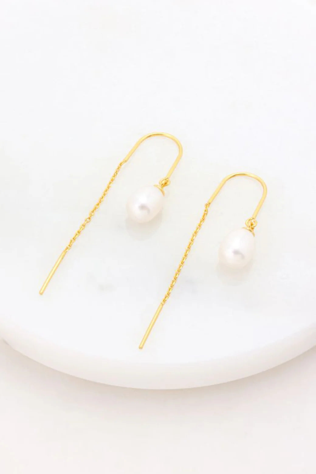 Zafino Talia Thread Earring - Gold
