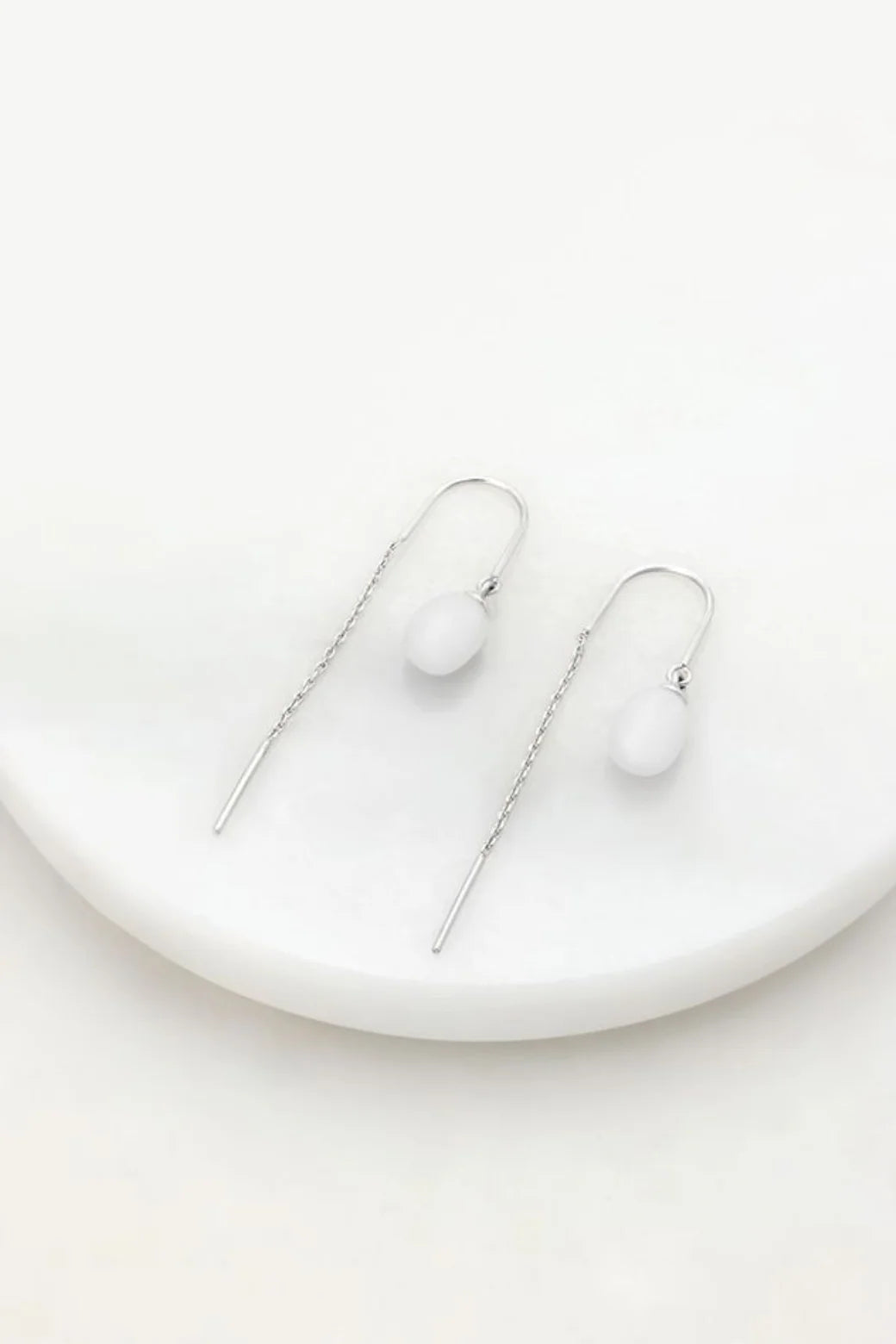 Zafino Talia Thread Earring - Silver