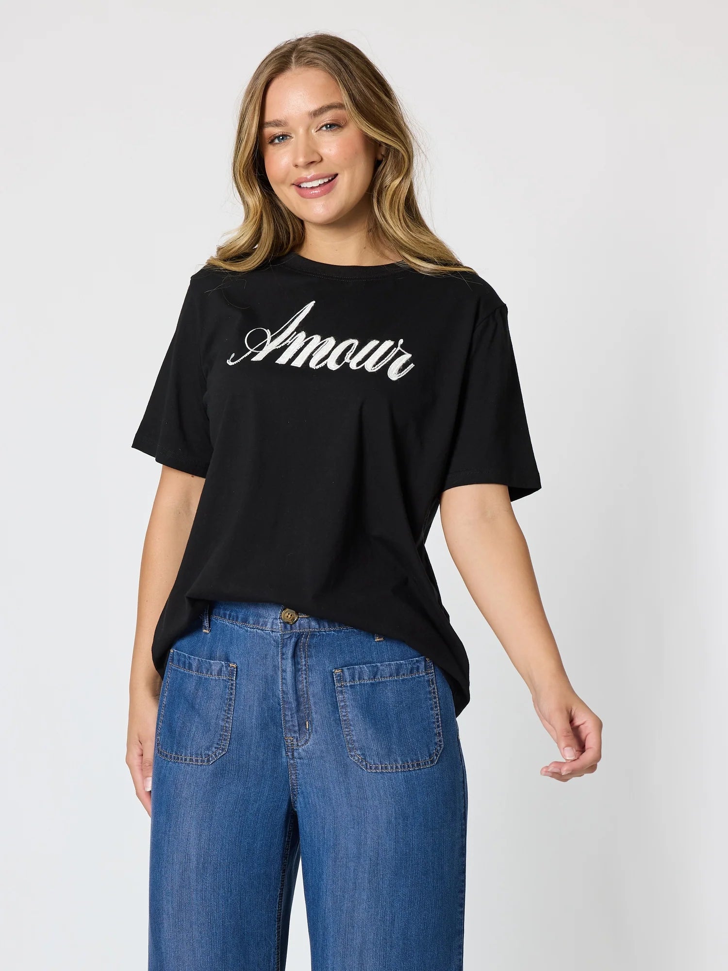 Image of Threadz Amour Noir Tee - Black