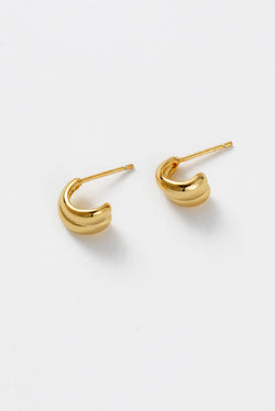 Collection of Zafino Mia Huggie - Gold in a gallery layout