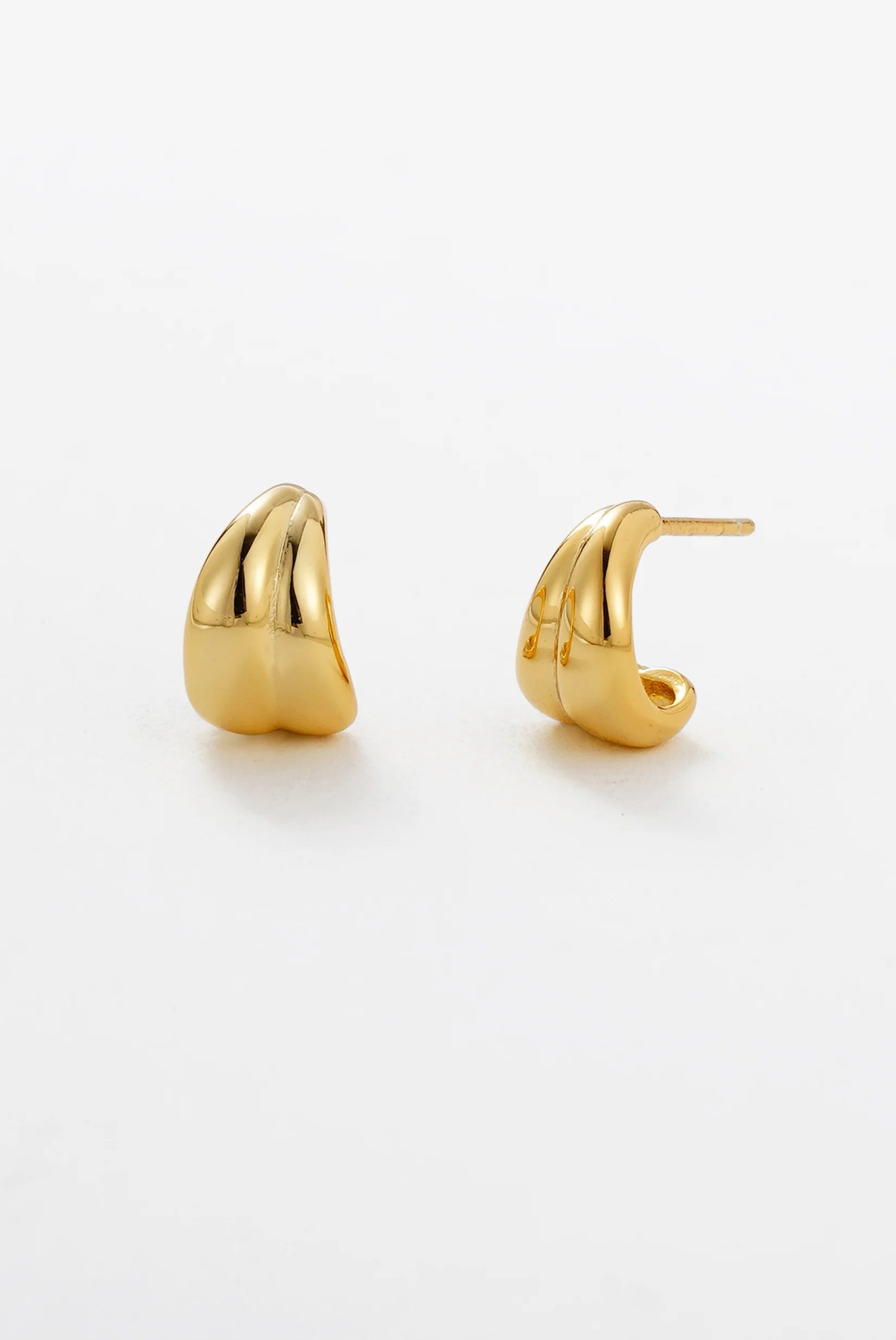 Collection of Zafino Mia Huggie - Gold in a gallery layout