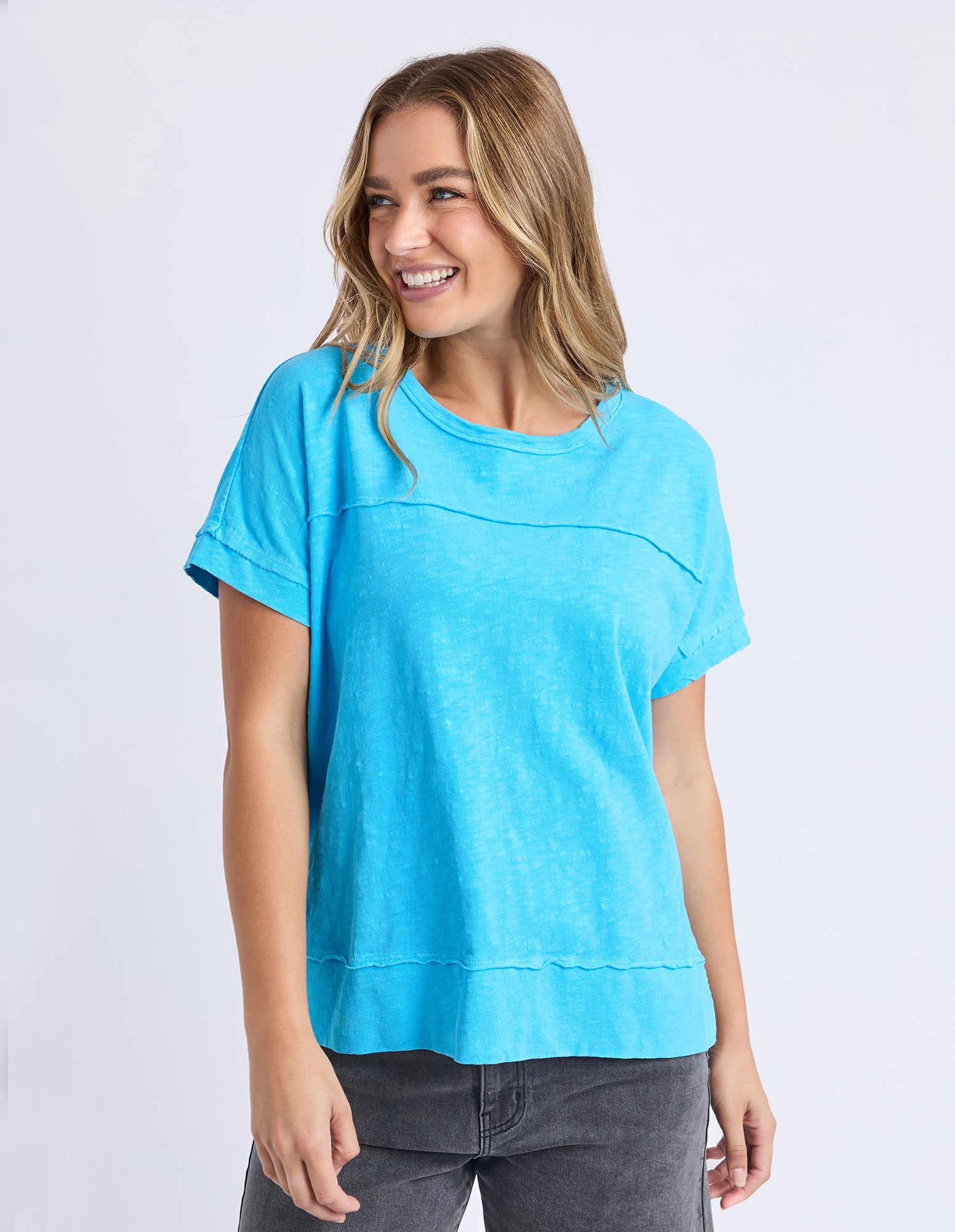 Foxwood Allison Tee - Aqua