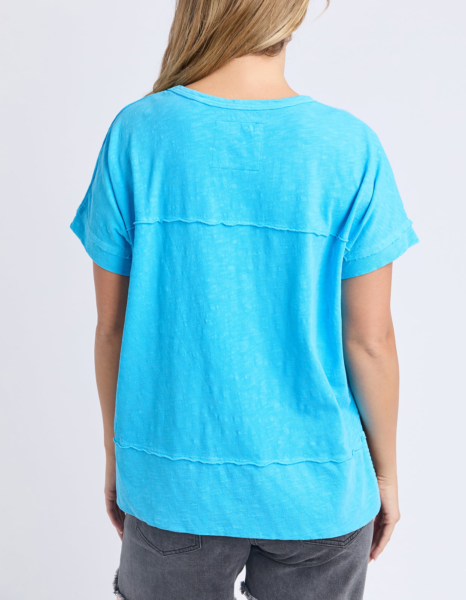 Collection of Foxwood Allison Tee - Aqua in a gallery layout