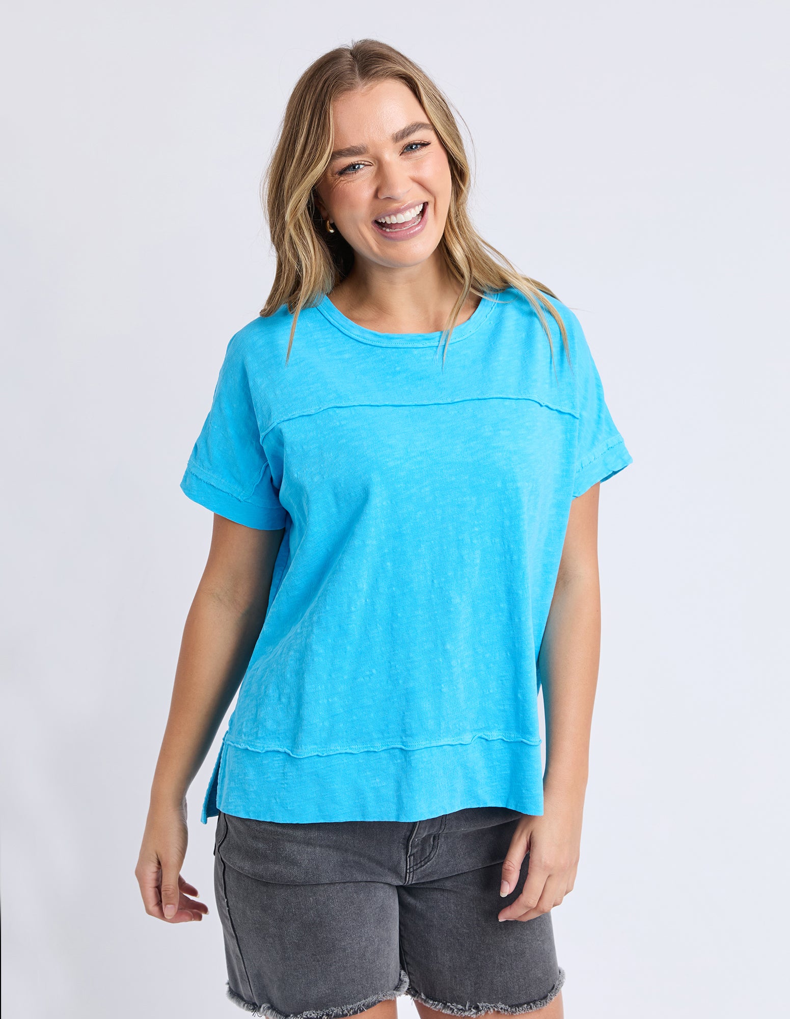 Foxwood Allison Tee - Aqua