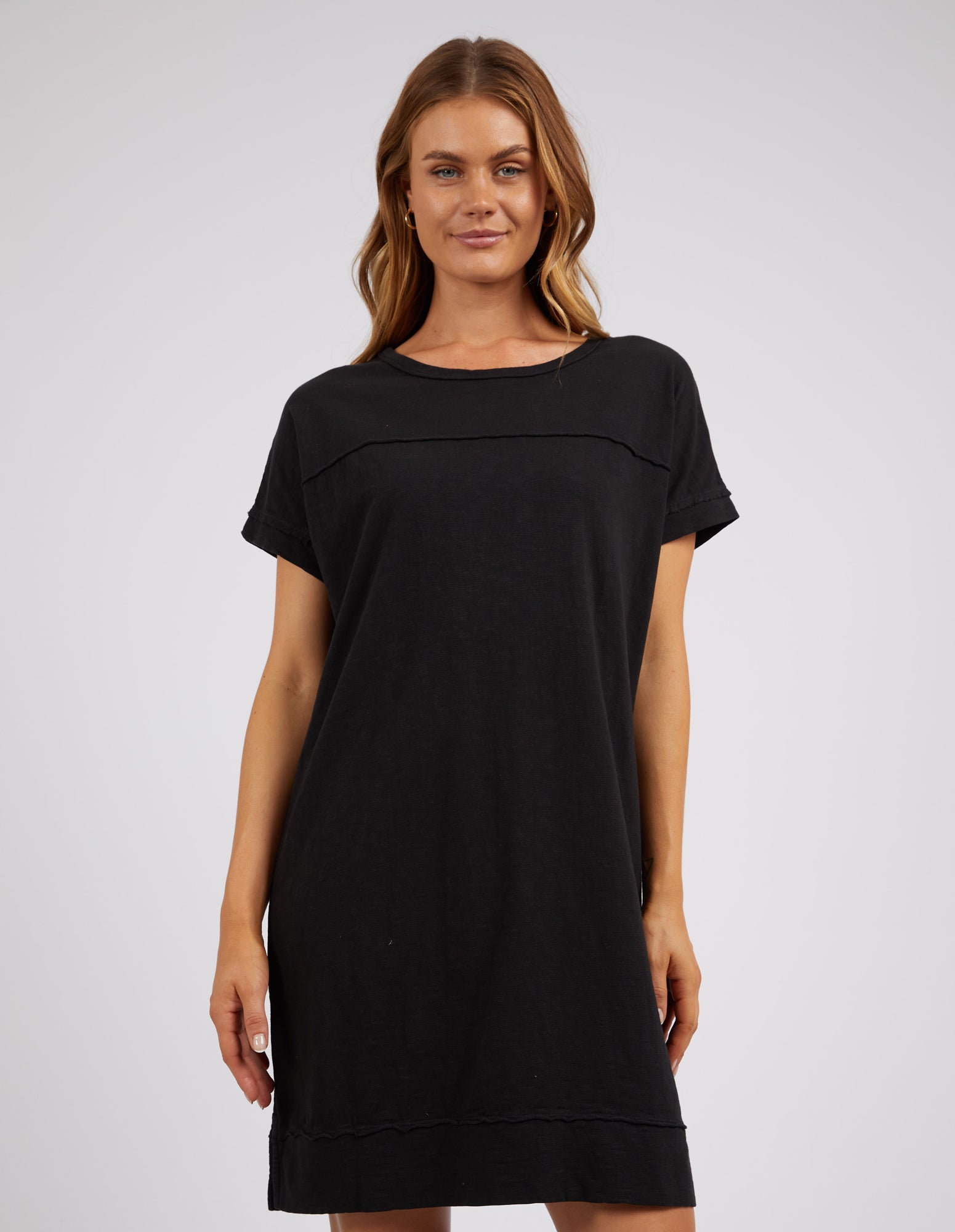 Image of Foxwood Allison Tee Dress - Black