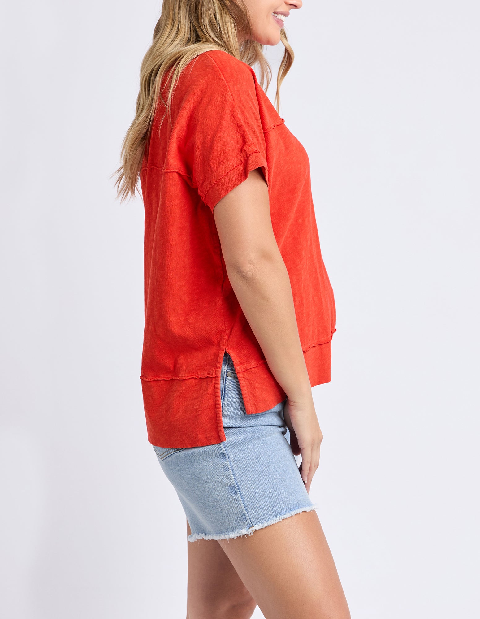 Collection of Foxwood Allison Tee - Red in a gallery layout